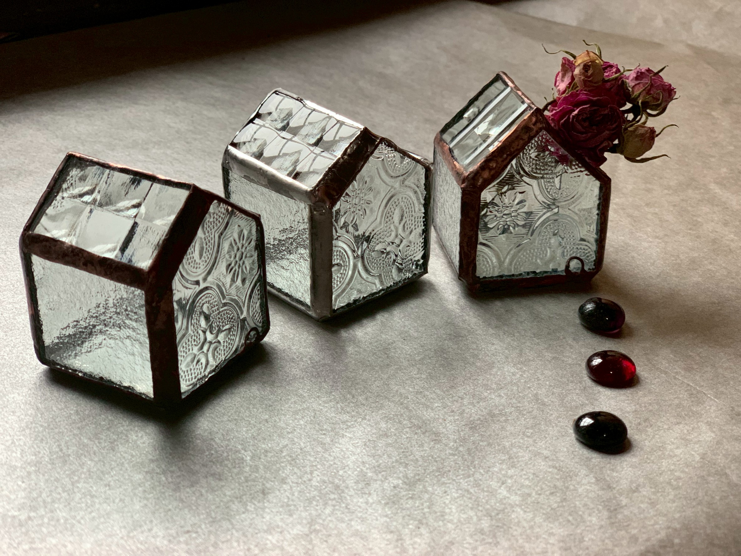 (1月)ステンドグラス＊小さなおうち